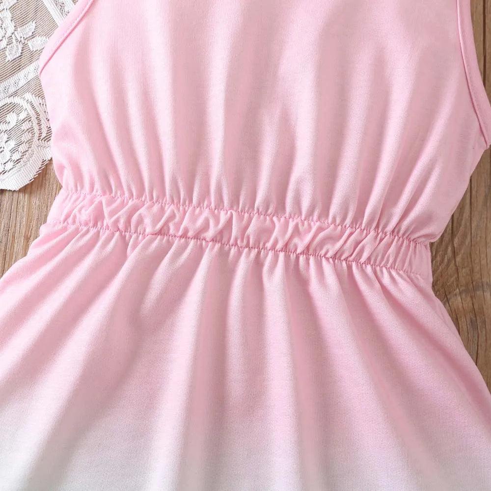 Summer Dress Gradient Color Casual Sleeveless - Toddler Girl - Novo Kids