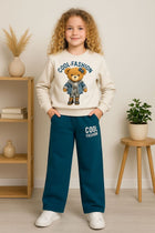 Cool Fashion Bear 2-Piece Blue Girl's Set - Kids Girls(2PCs)