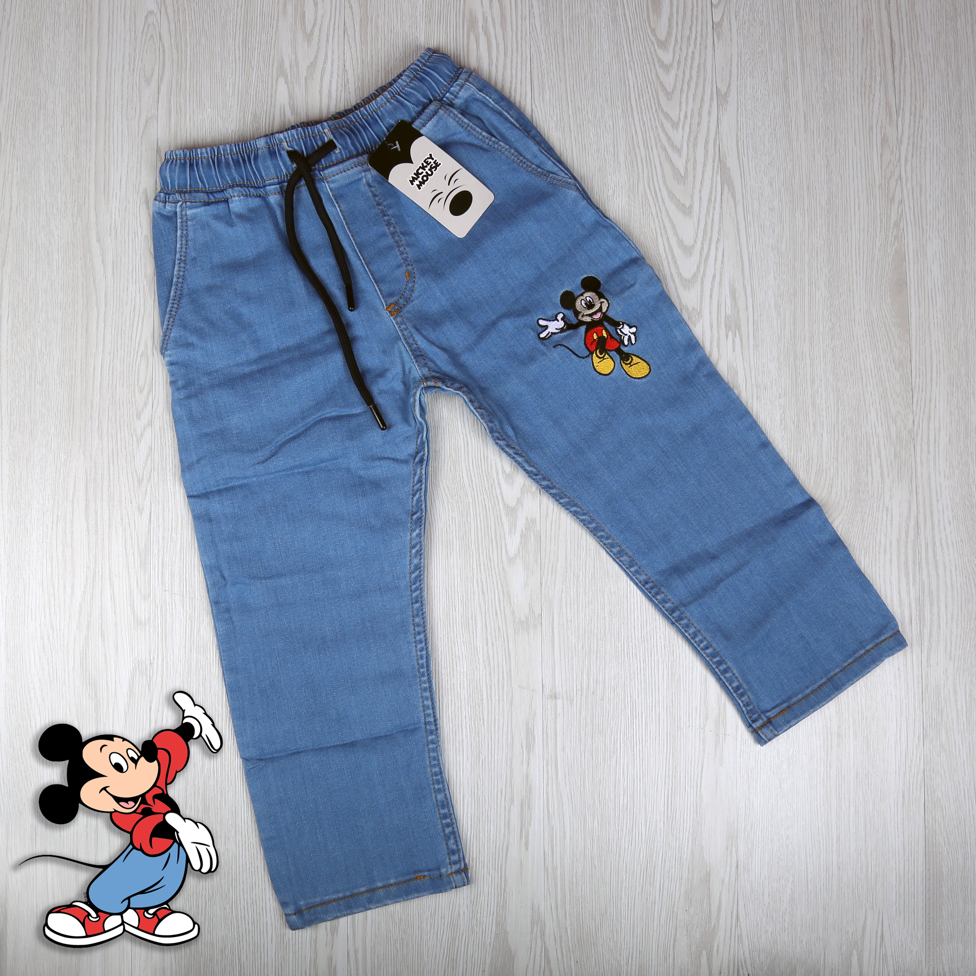 Disney Mickey Mouse Kids' Jogger Jeans – Light Blue - Kids Boys