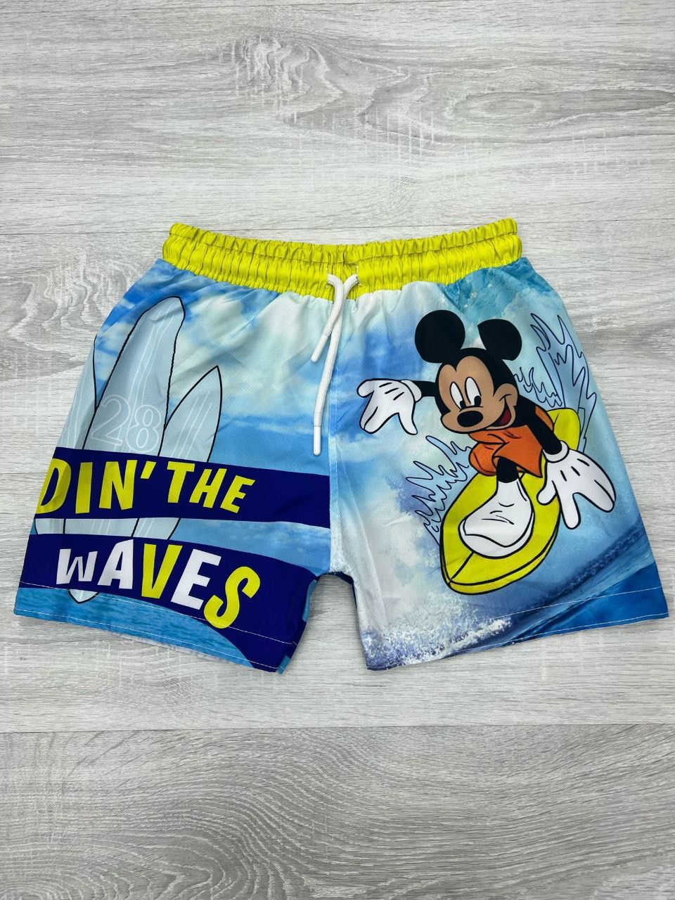 Mickey Mouse Boys’ Swim Shorts – Surf’s Up Edition - Kids Boys