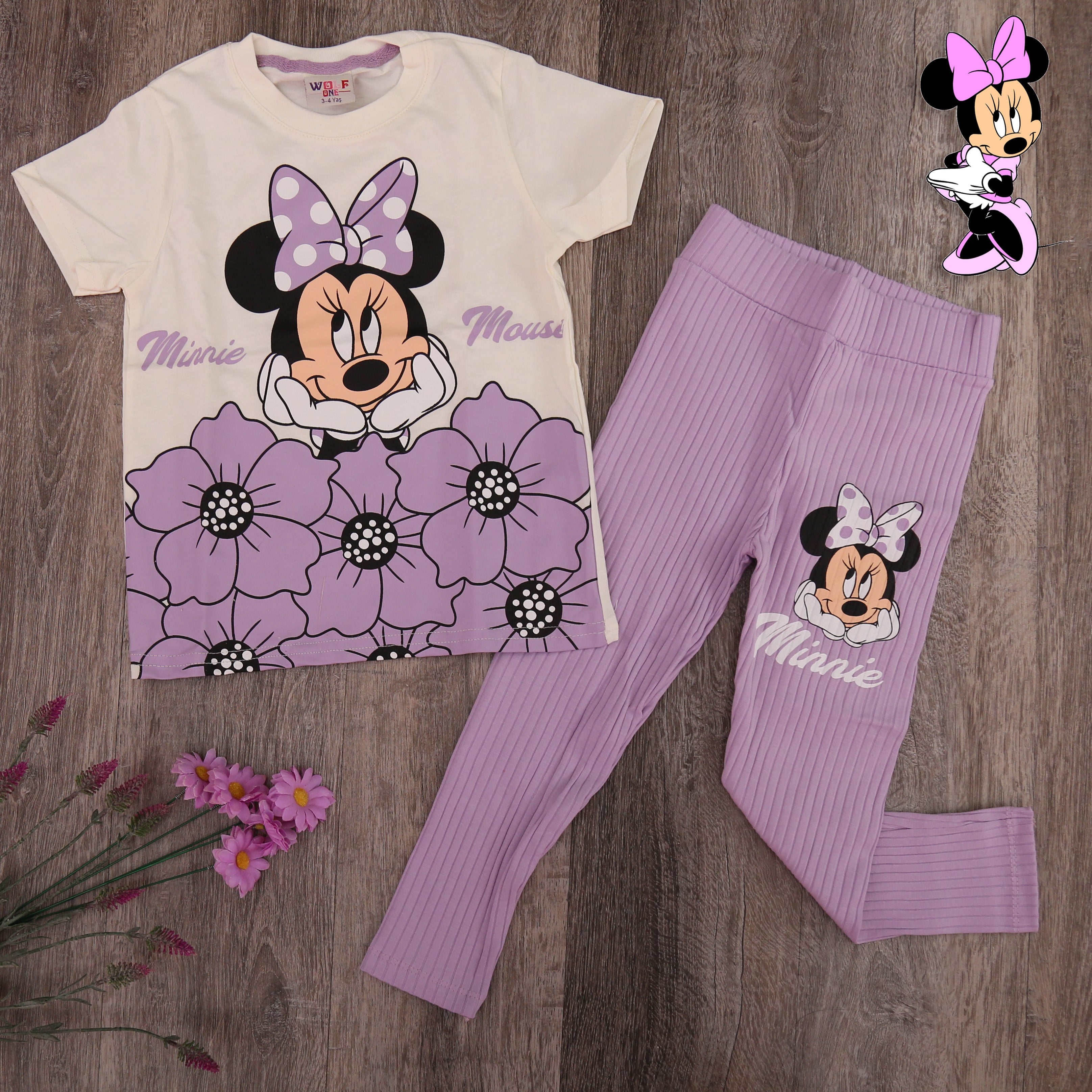 Minnie Mouse Floral 2-Piece Girls Set - Kids Girl (2PCs)