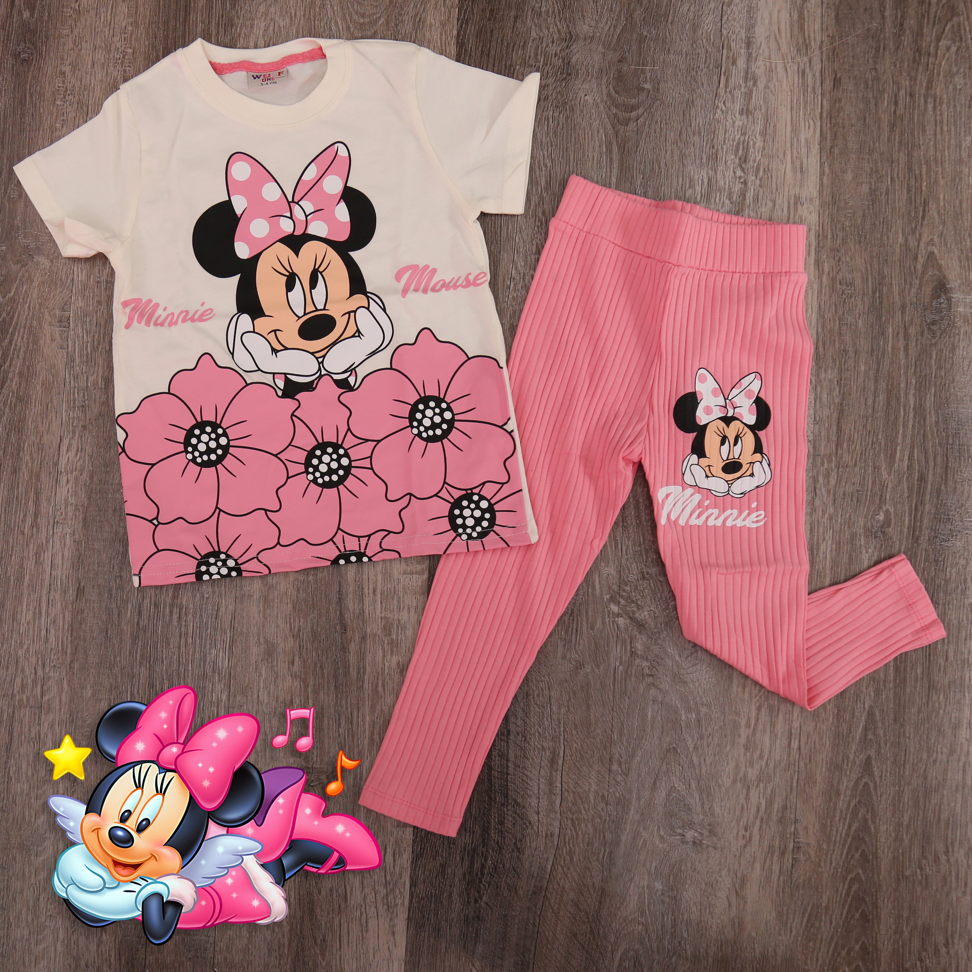 Minnie Mouse Floral 2-Piece Girls Set - Kids Girl (2PCs)