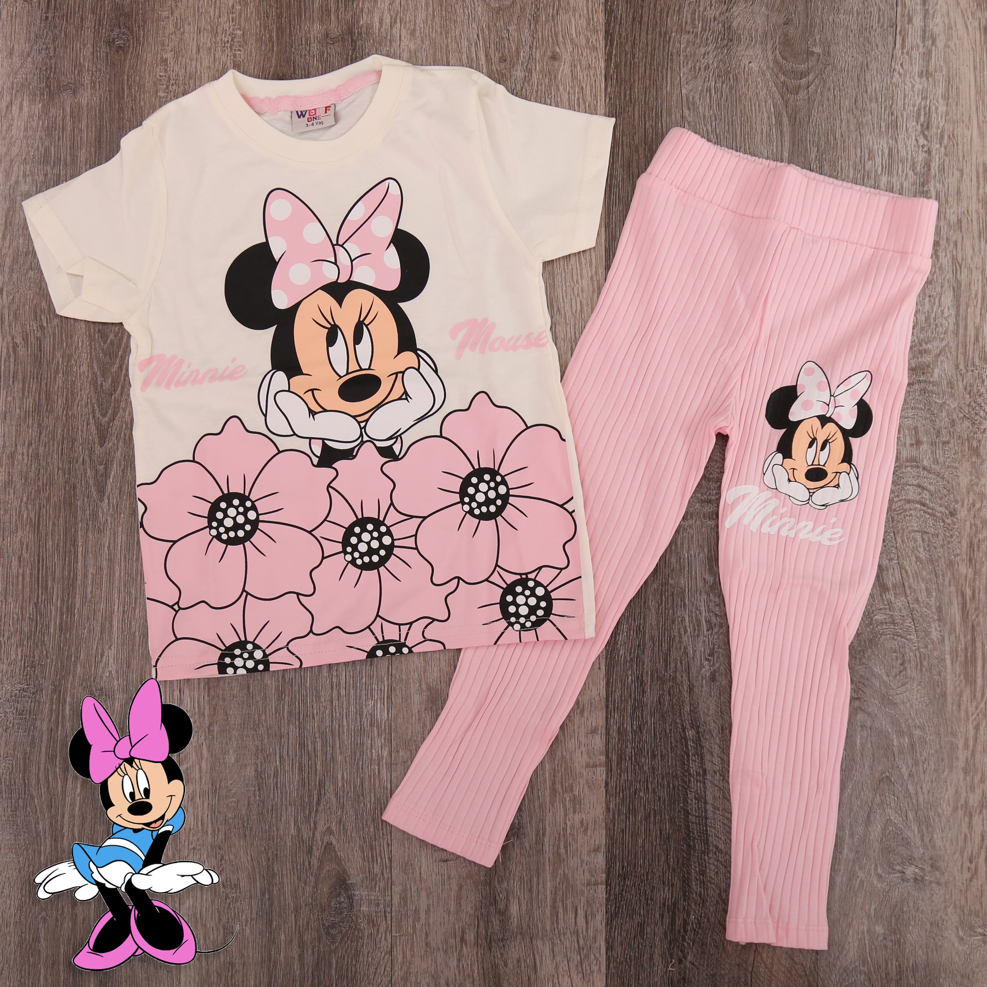 Minnie Mouse Floral 2-Piece Girls Set - Kids Girl (2PCs)