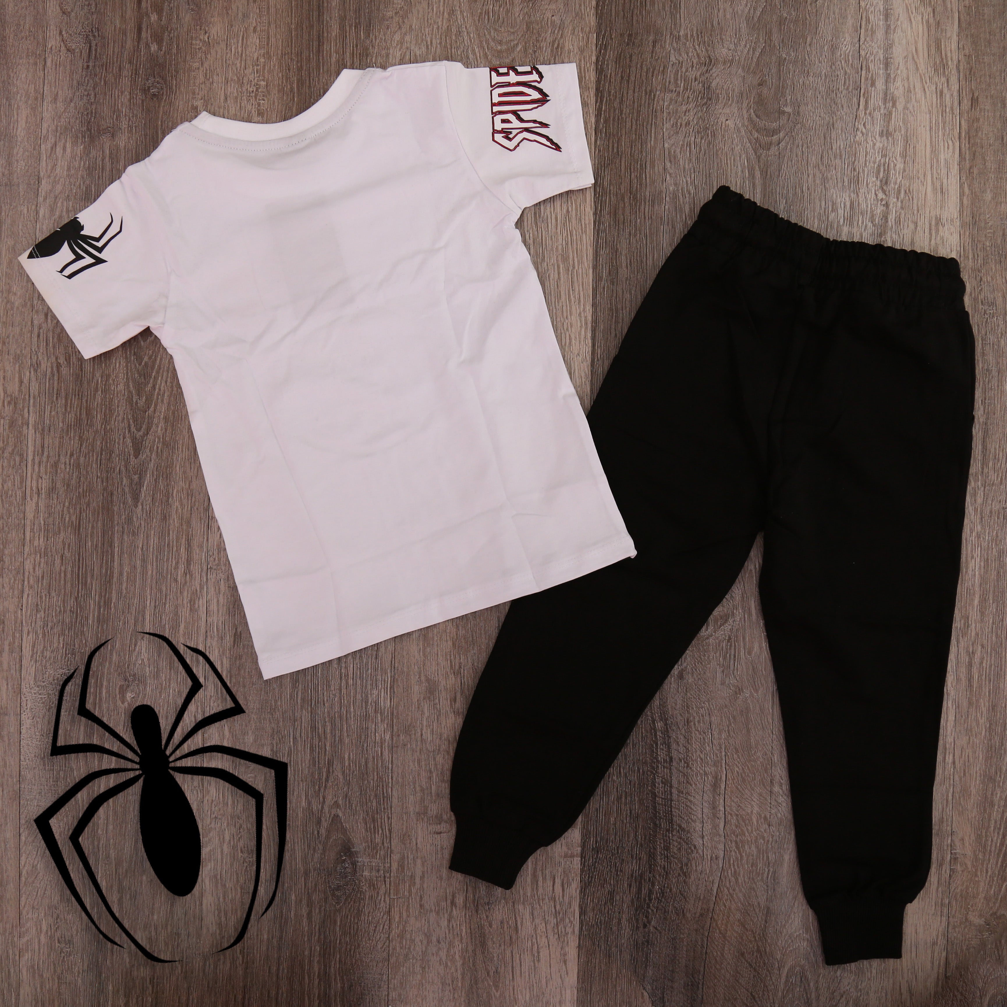 Ionic Spiderman Design Outfit Set Shirt and Pants- Toddler/Kids Boys (2PCs)