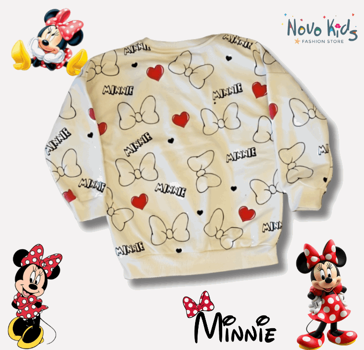 Red Minnie Mouse Girls High-Quality Cotton Set - Kids Girls (2PCs) - Novo Kids