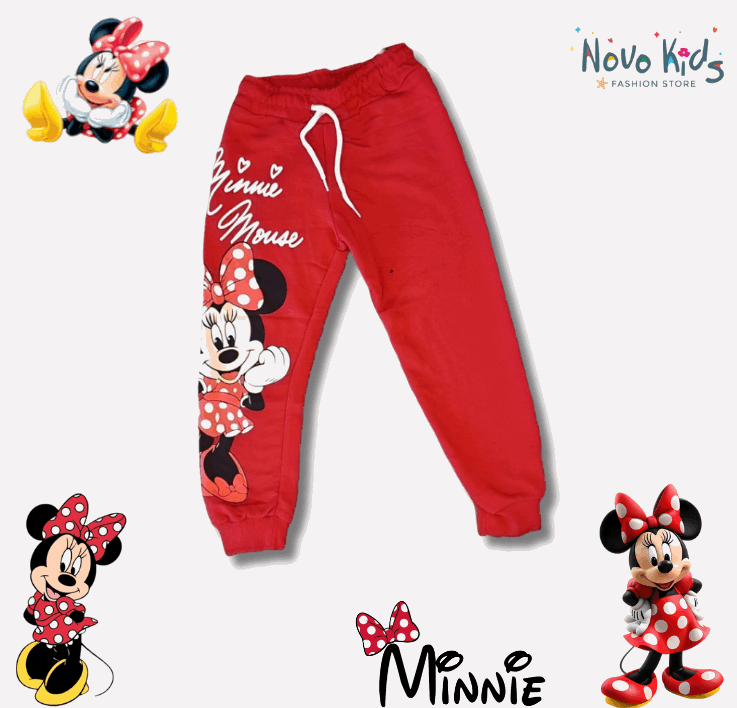 Red Minnie Mouse Girls High-Quality Cotton Set - Kids Girls (2PCs) - Novo Kids