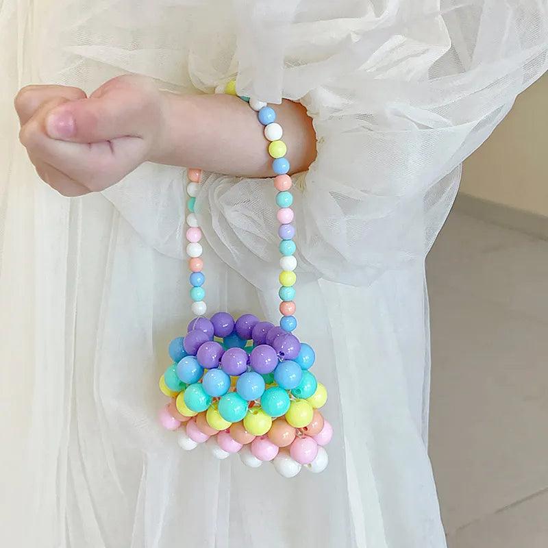 Colorful Beaded Handbag with Handle - Toddler/Kid Girl - Novo Kids