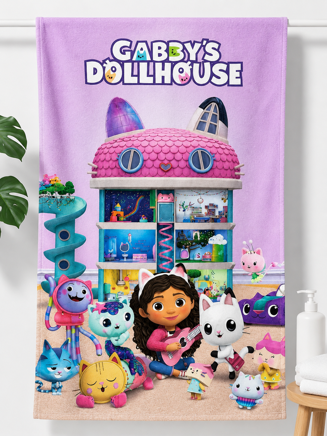 Gabby’s Dollhouse Beach Towel - Kids Girls (All Ages)