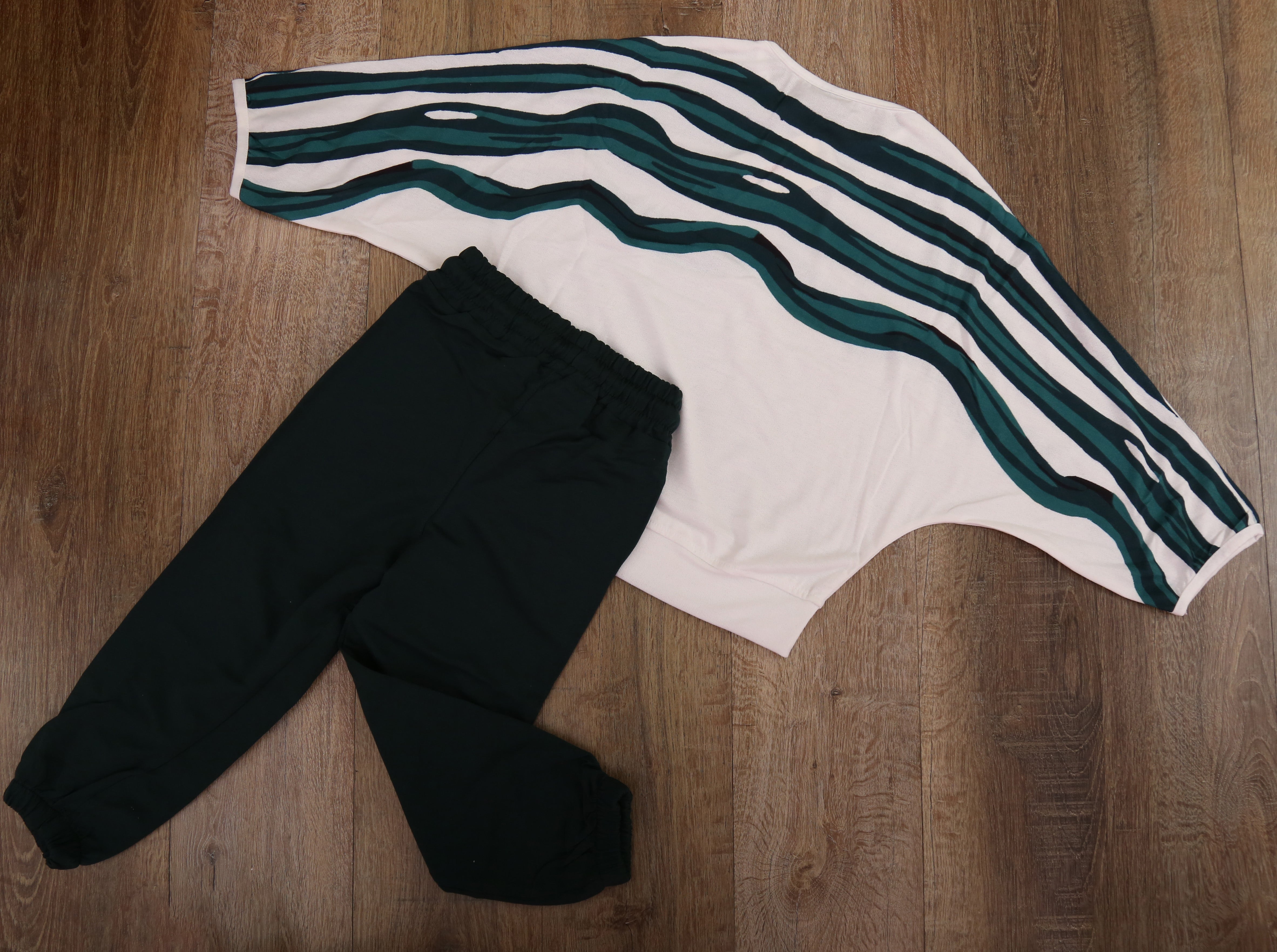 Stylish "Fashion" LoungewearOutfit Set forest Green - Kids Girls (2PCs)