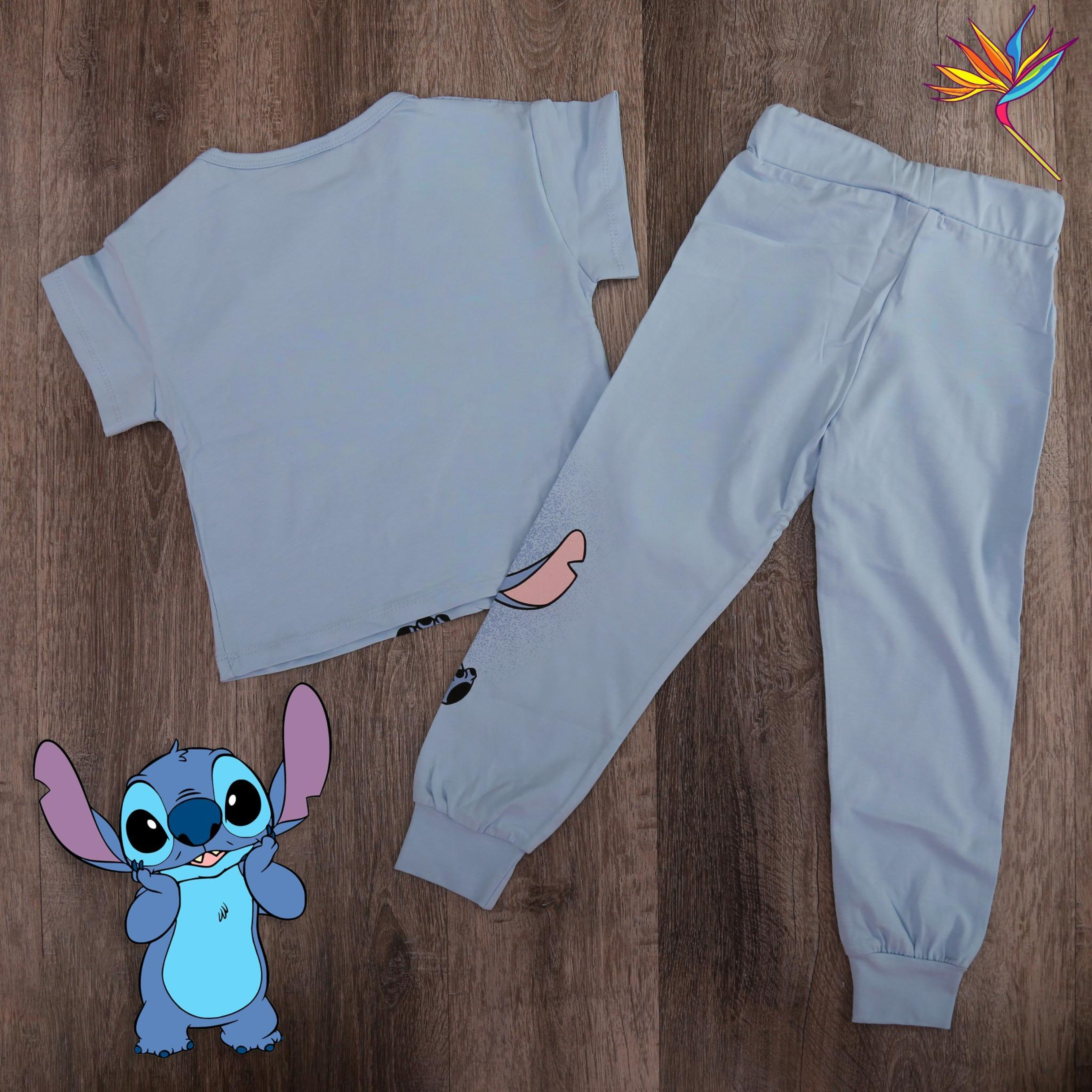 Aloha Stitch Kids Set (Blue) – T-Shirt and Joggers - (2PCs)