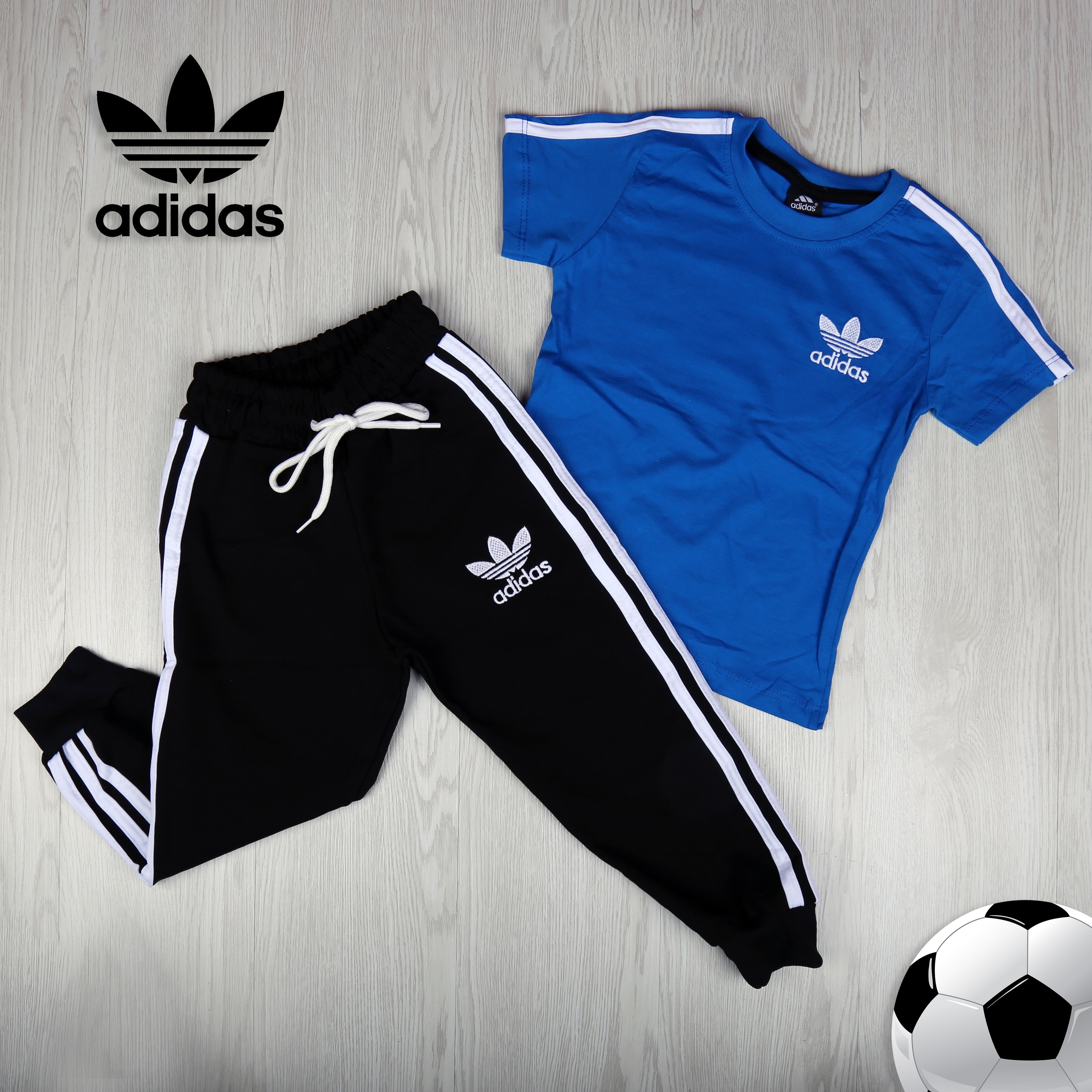 Adidas Kids’ T-Shirt and Jogger Set –Blue- Kids Boys