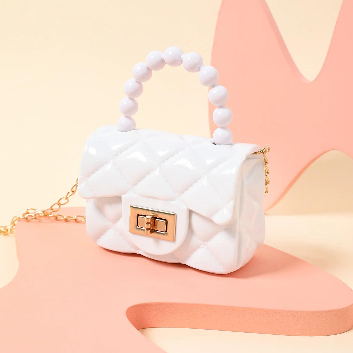 Pure Color Pearl Handbag Clutch Purse - Toddler/Kid Girl - Novo Kids