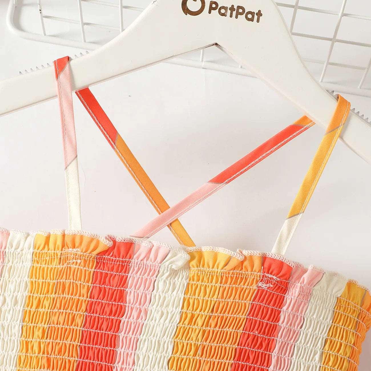 Stripe Smocked Slip Dress - Kids Girl - Novo Kids