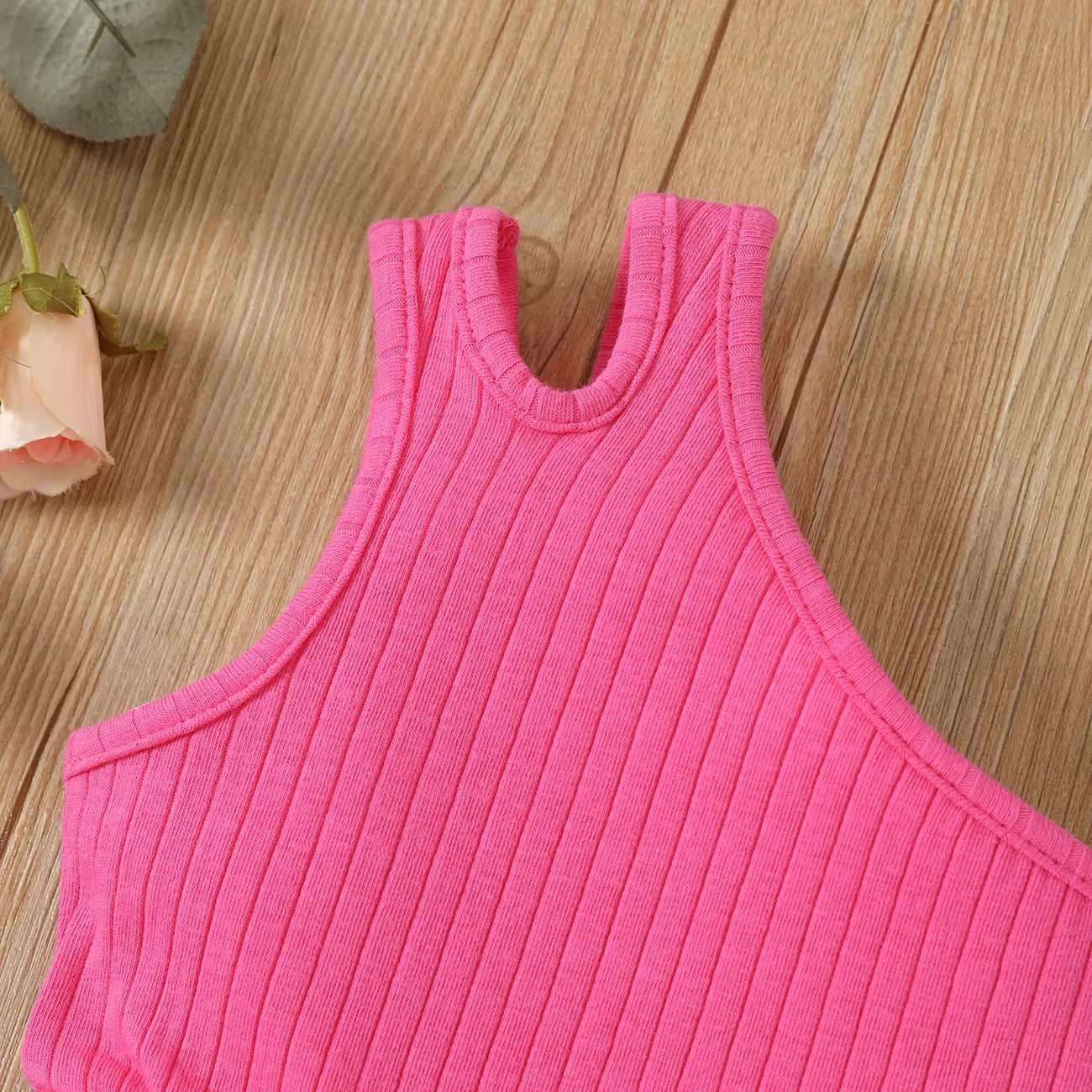 Textured Solid Sleeveless Dress - Toddler Girl - Novo Kids