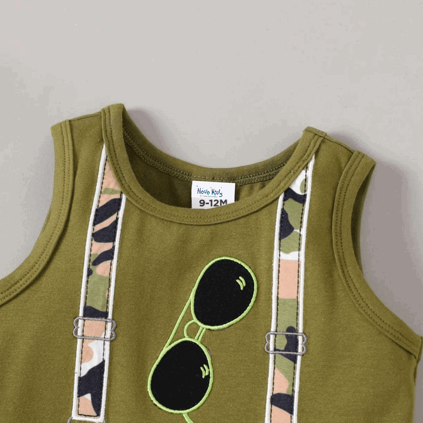 Camo Glasses Top & Shorts Set - Baby Boys (2pcs) - Novo Kids