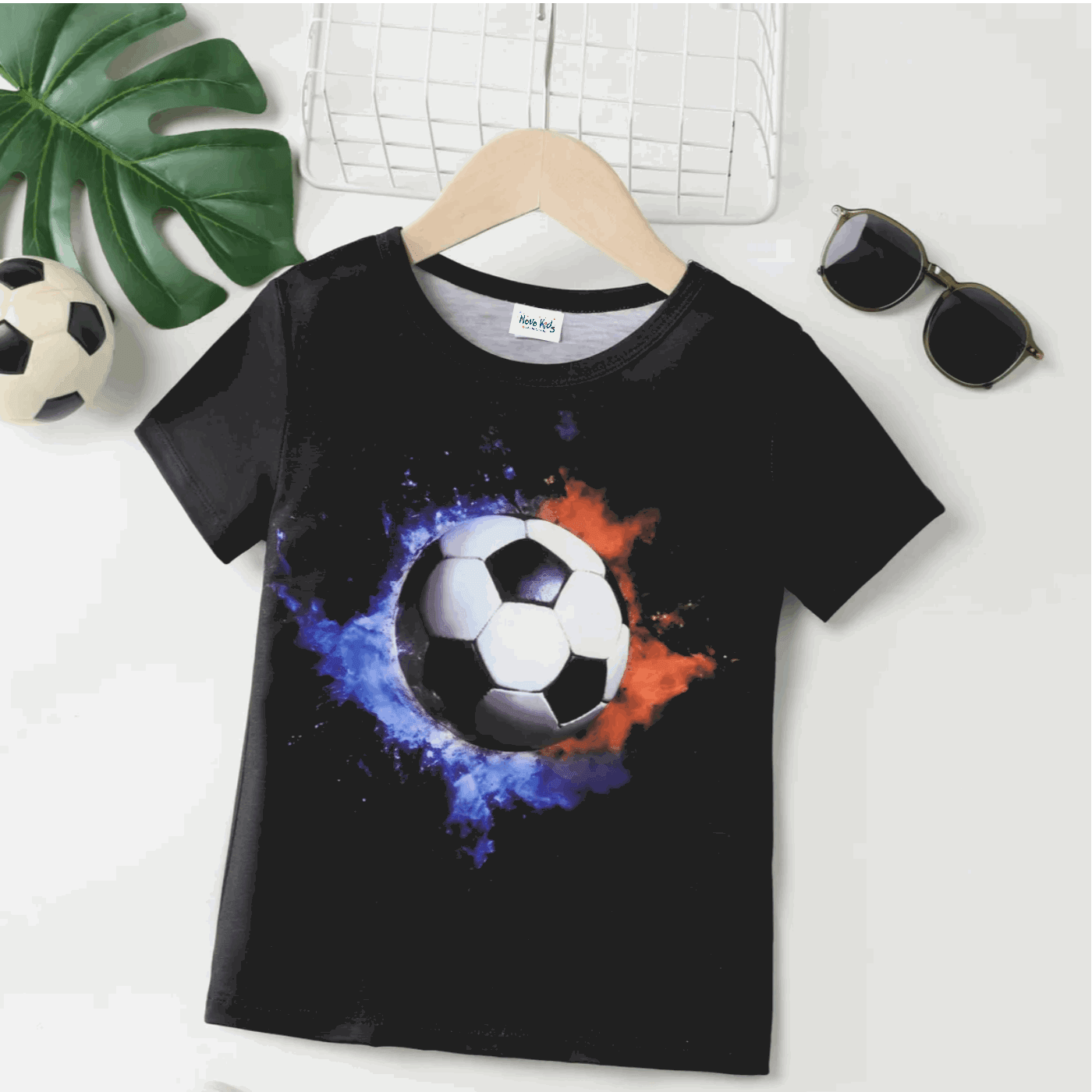 Childlike Ball Element Short Sleeve T-shirt - Kids Boy - Novo Kids