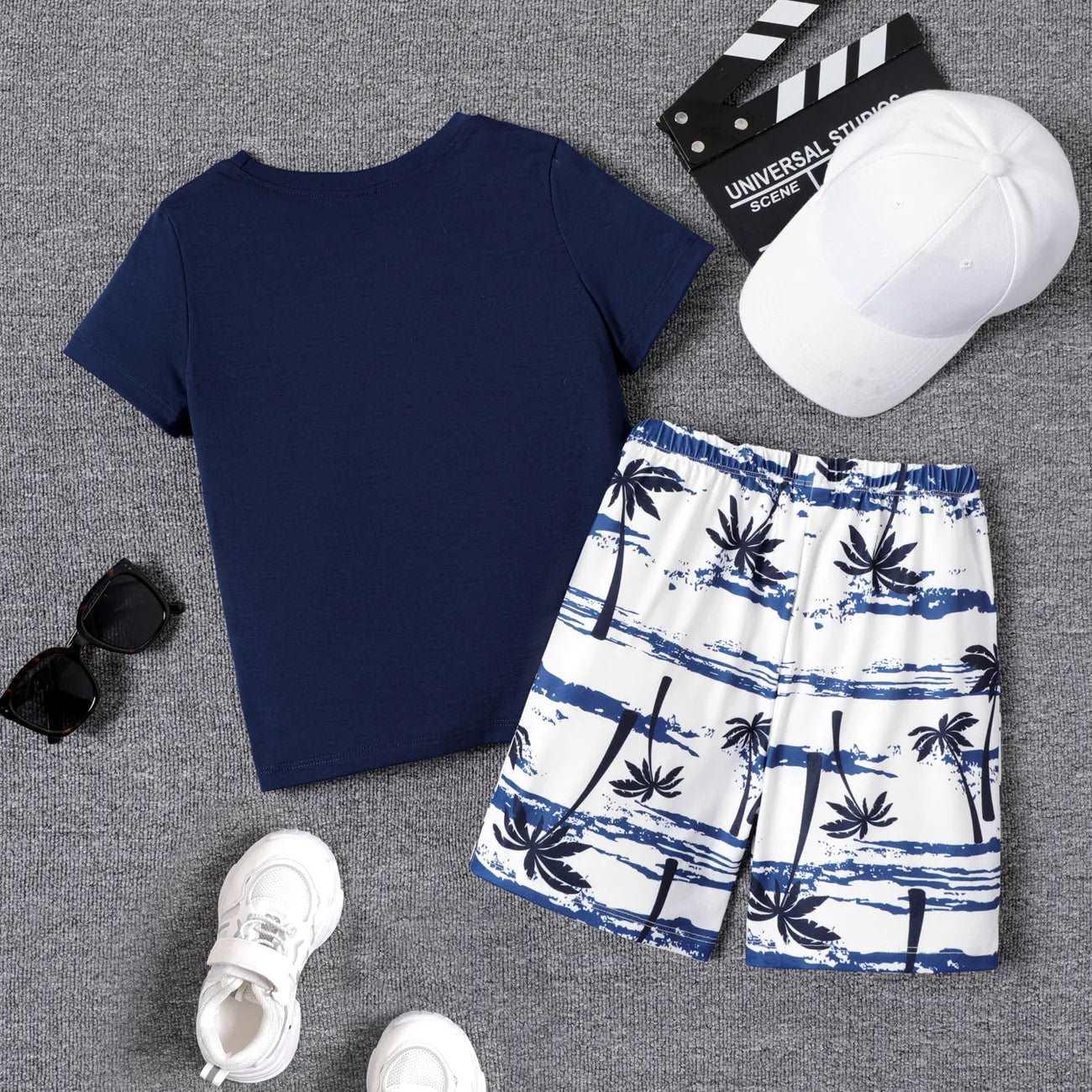 Tropical Plants Casual Set -Kids Boy (2pcs) - Novo Kids