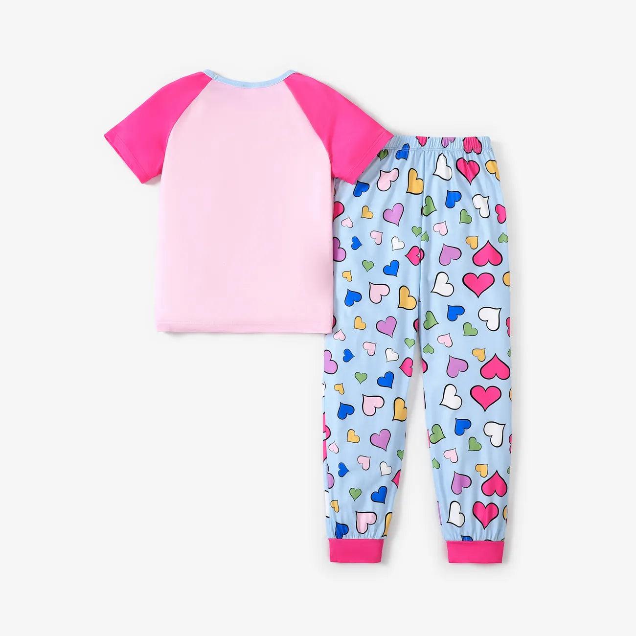 Casual Unicorn Pattern Pajamas Set - Kids Girl (2Pcs) - Novo Kids