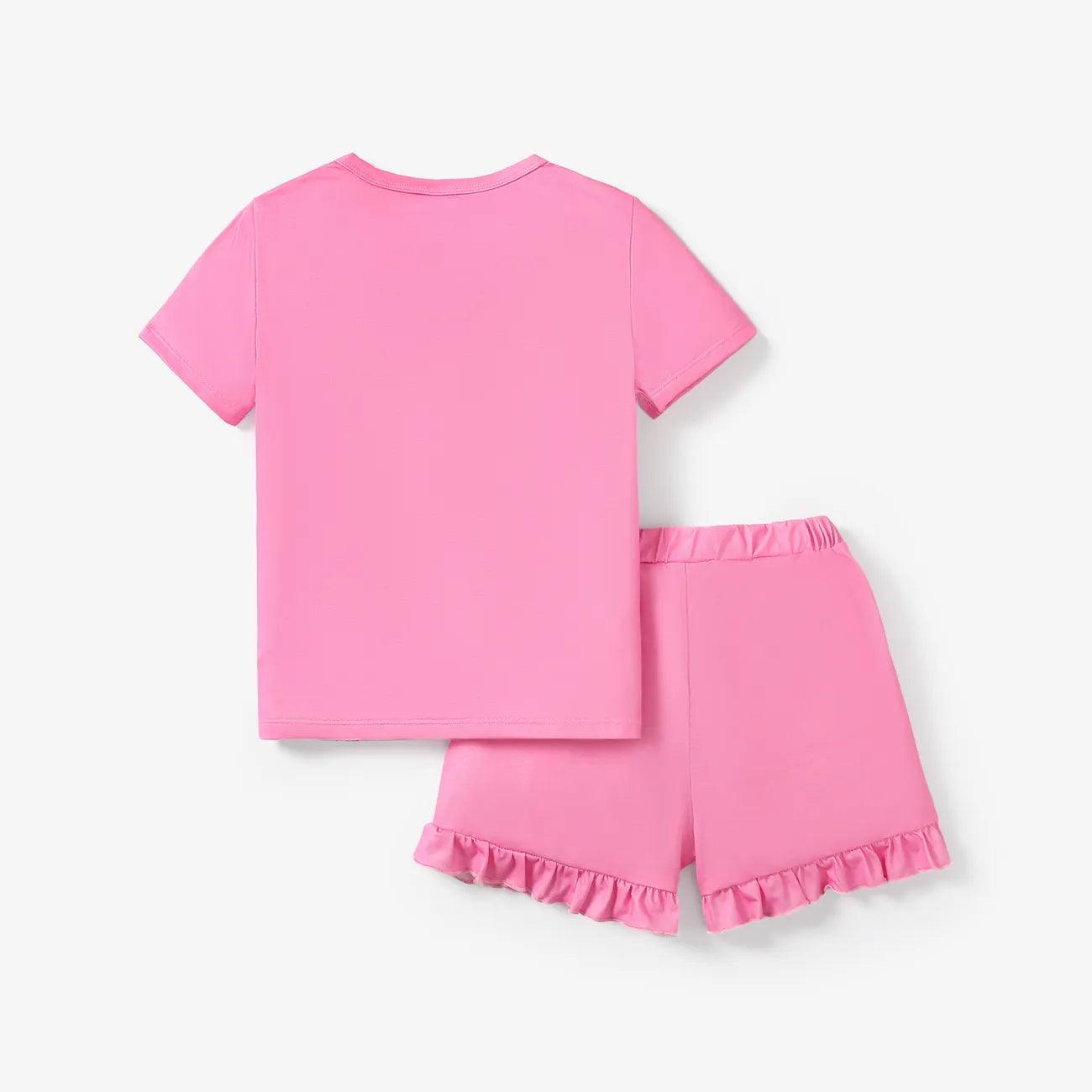 Casual Unicorn Pattern Pajama Set - Kids Girl (2Pcs) - Novo Kids