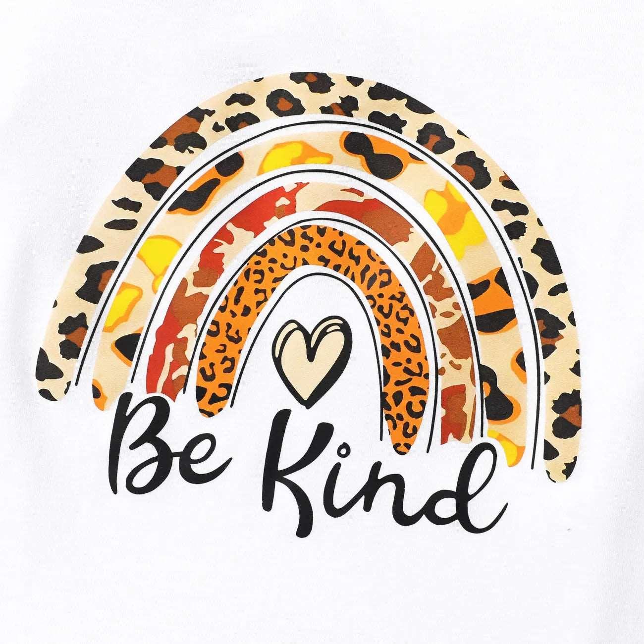 Rainbow Ruffled Tee and Tassel Denim Set - Toddler Girl (2pcs) - Novo Kids