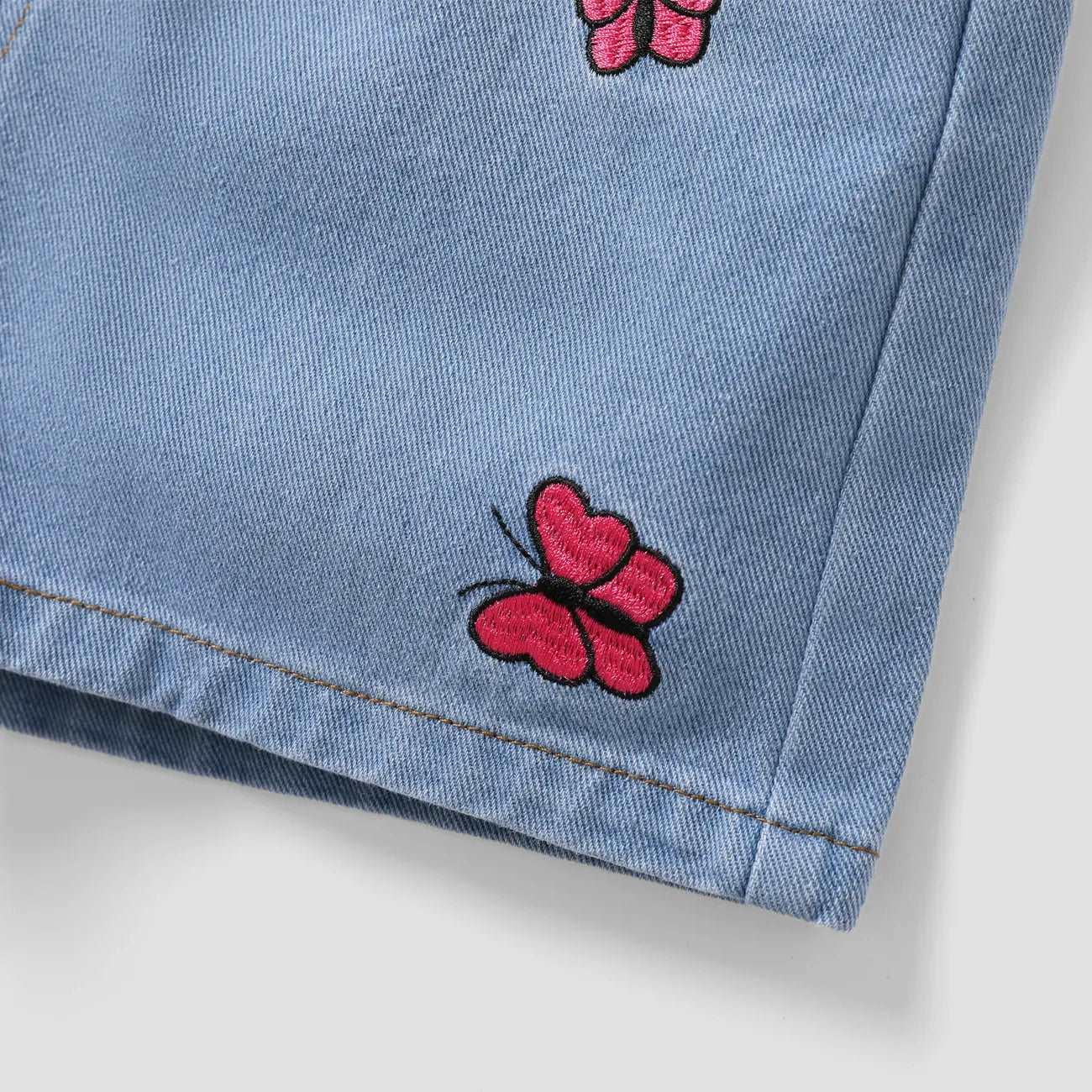 Butterfly Tee and Denim Suit Set - Kids Girl (2Pcs) - Novo Kids