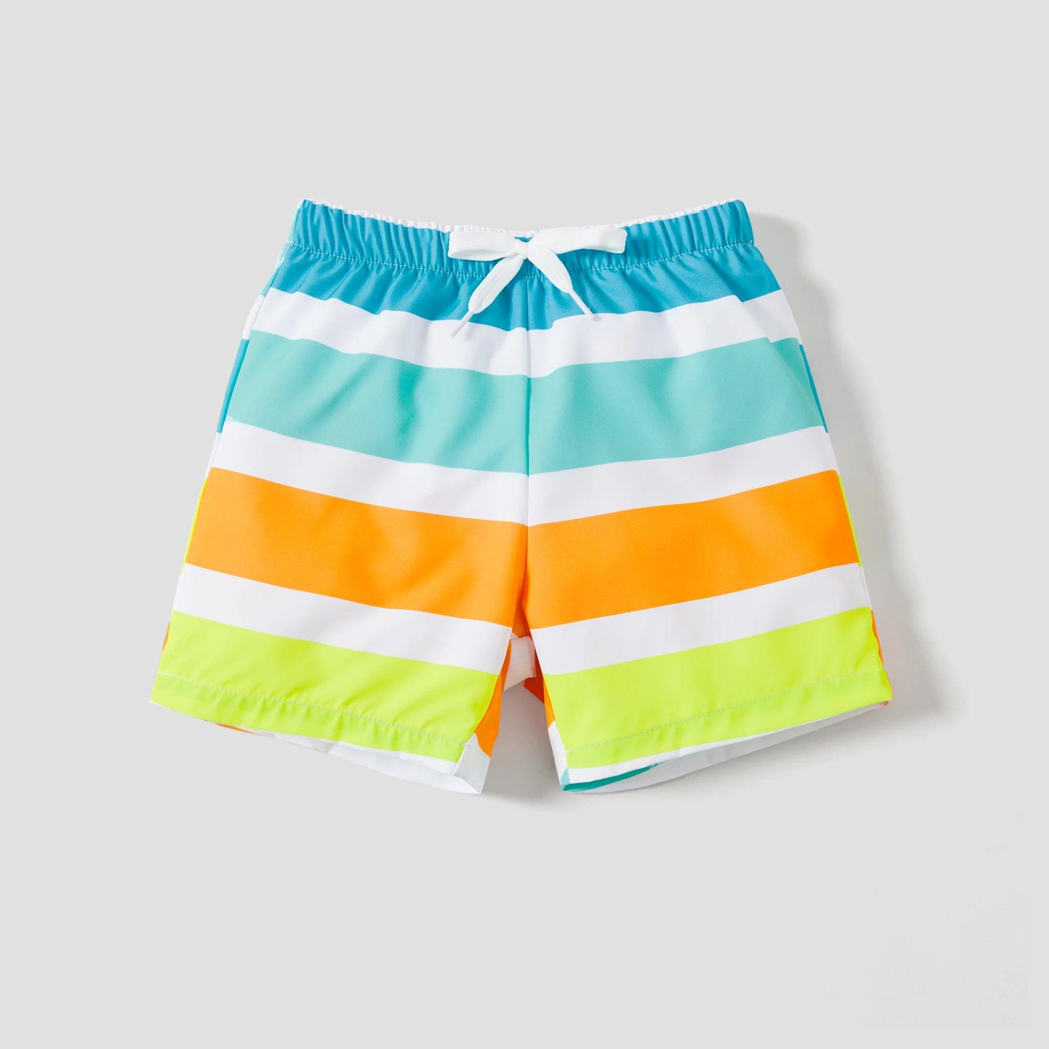 Stripe Swimming Trunk - Toddler Boy - Novo Kids