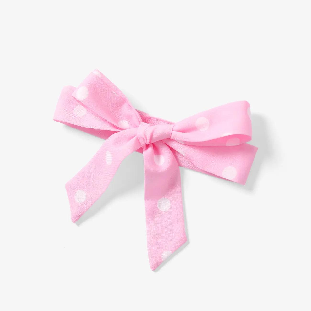 Sweet Denim & Polka Dot Dress Set with Headband - Baby Girls (3pcs) - Novo Kids