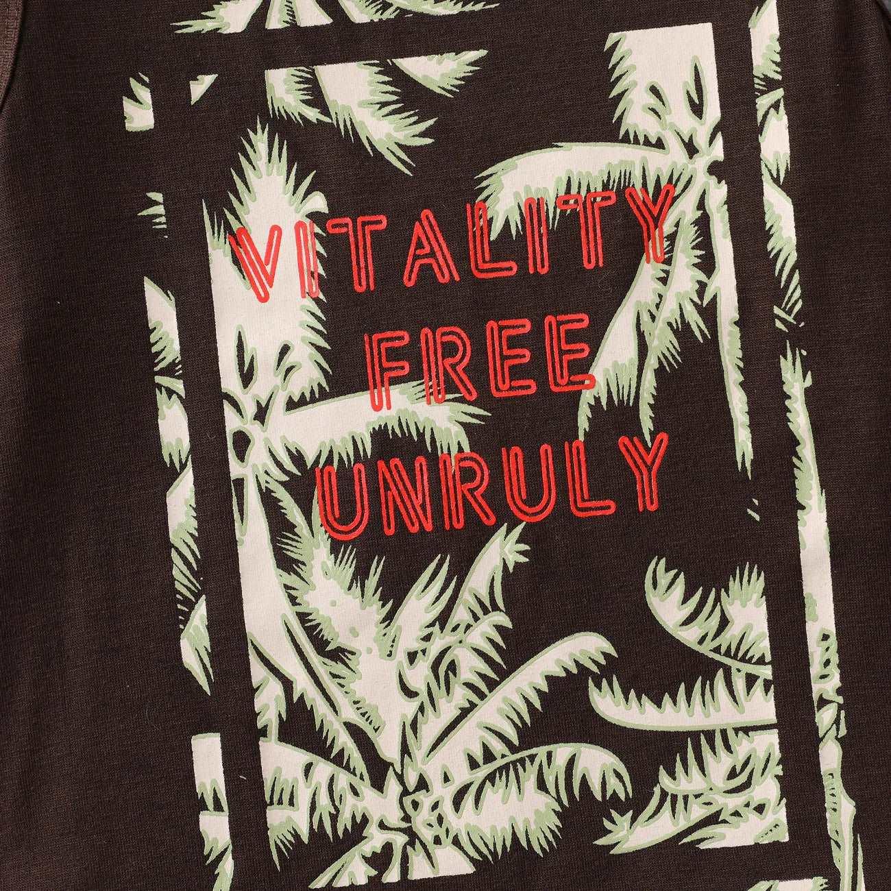 Tropical Floral Top and Pants Set - Toddler Boy (2pcs) - Novo Kids