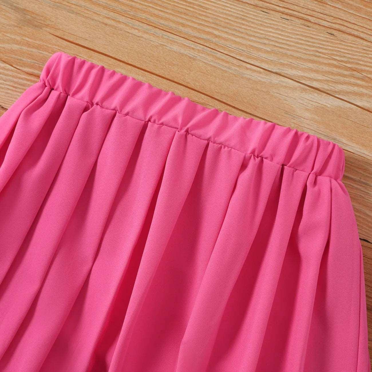 Summer Avant-garde Stripe Skirt Suit - Kids Girl (2Pcs) - Novo Kids