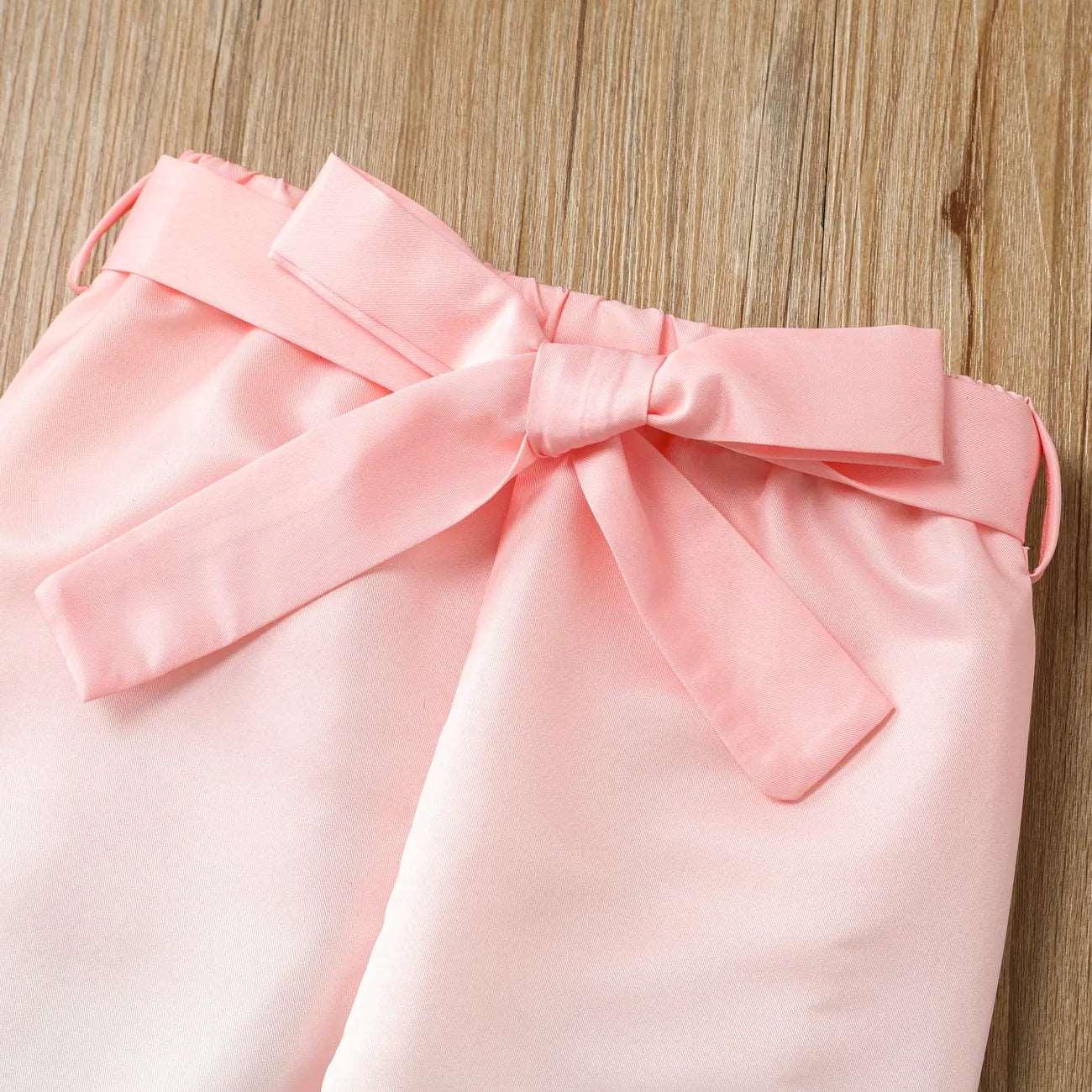 Sweet Flutter Sleeve Set - Cotton/Poly Blend - Toddler Girl (2Pcs) - Novo Kids