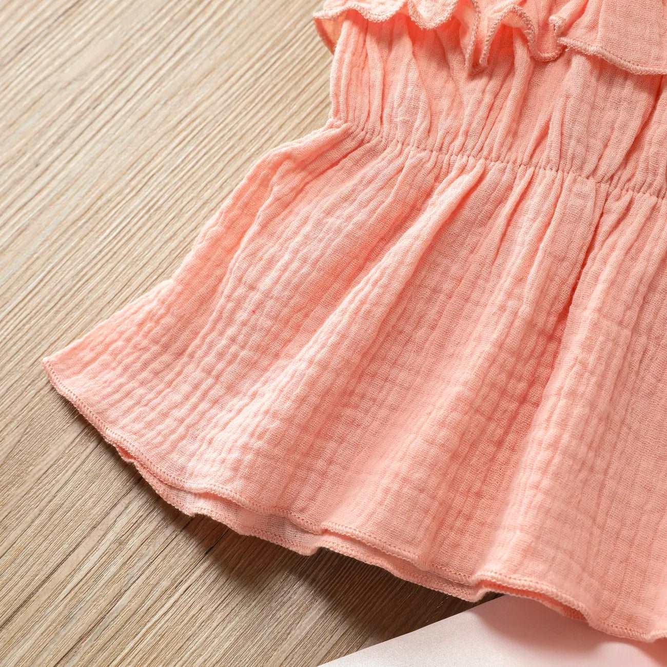 Sweet Flutter Sleeve Set - Cotton/Poly Blend - Toddler Girl (2Pcs) - Novo Kids