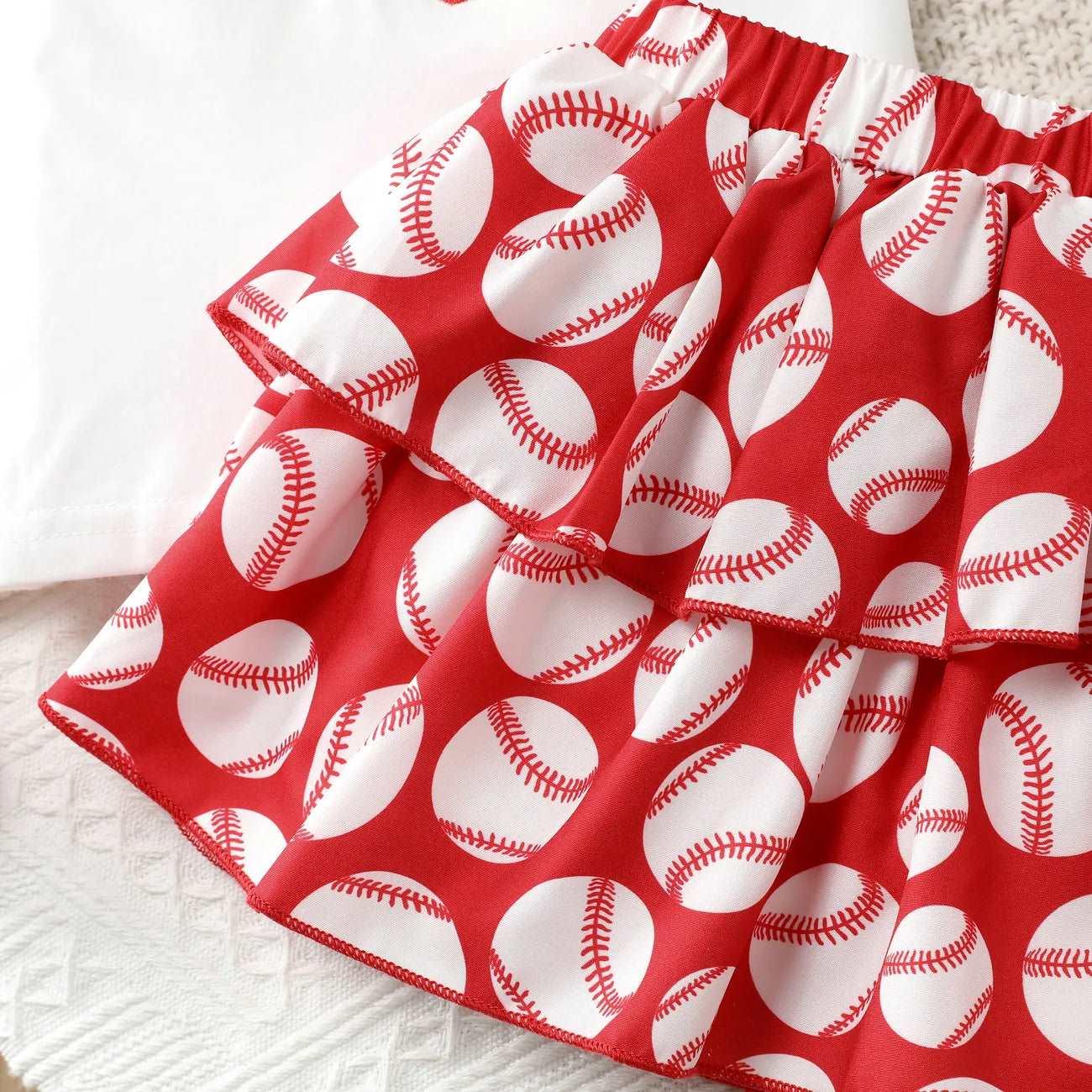 Sporty Ball Set with Ruffle Edge - Toddler Girl (2Pcs) - Novo Kids