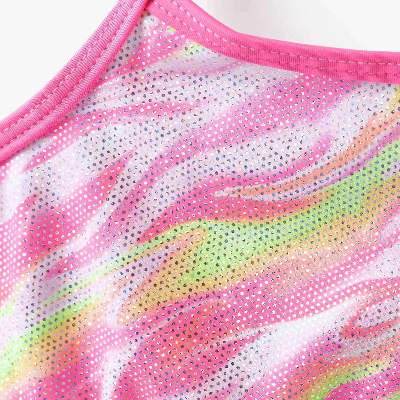 Tie-dyed Swimsuit Set - Toddler Girl (3Pcs) - Novo Kids