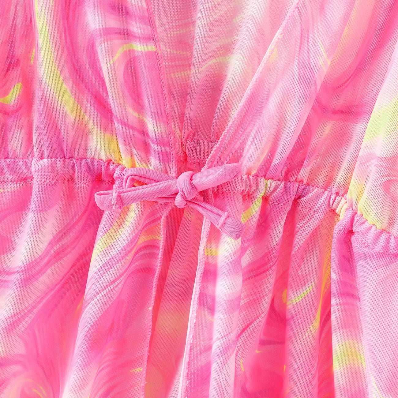 Tie-dyed Swimsuit Set - Toddler Girl (3Pcs) - Novo Kids