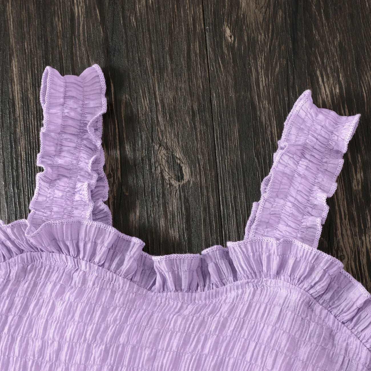 Casual Ruffle Edge Suit - Kids Girl (2Pcs) - Novo Kids