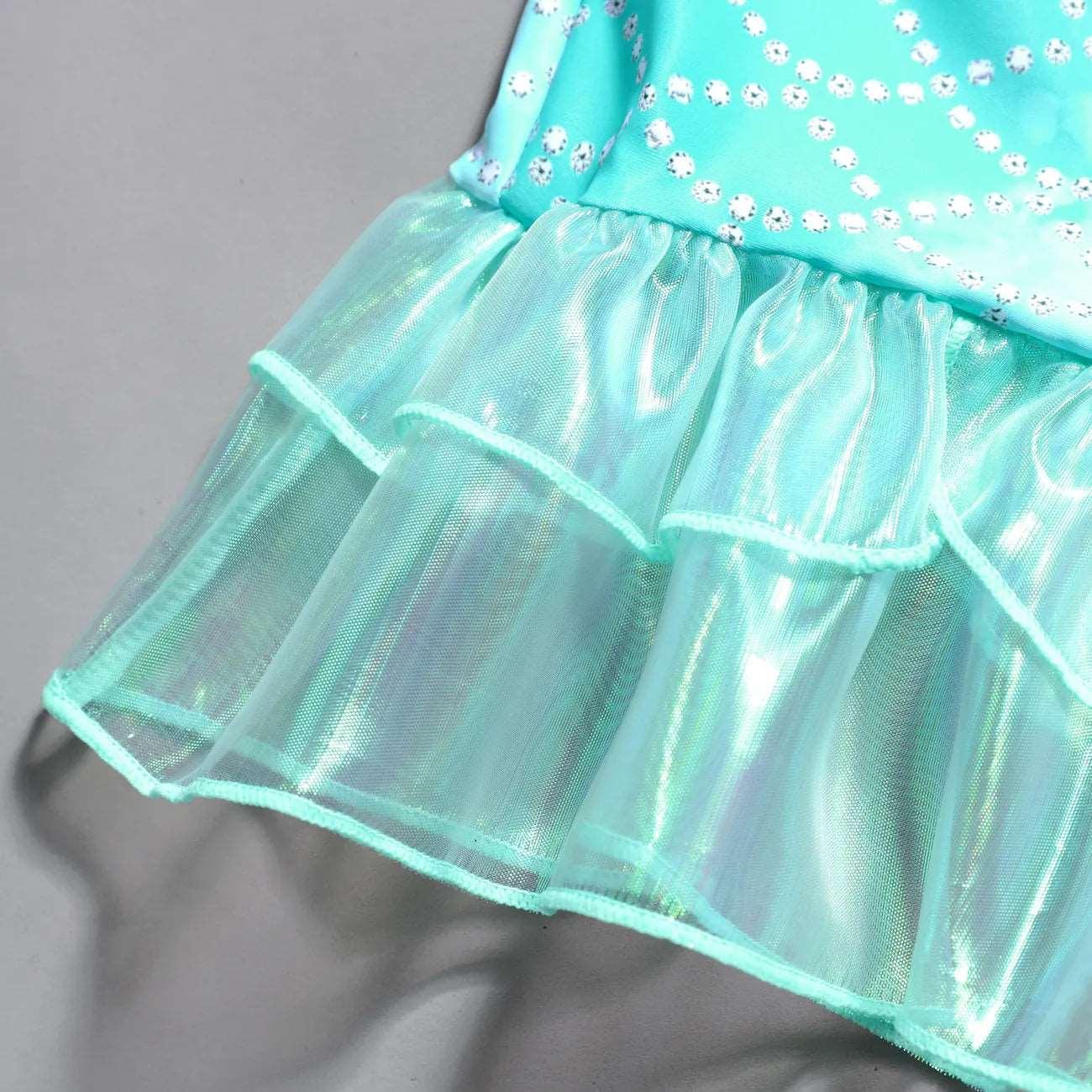 Sweet Swimsuit with Marine Elements & Ruffle Edge- Baby Girls (2pcs) - Novo Kids