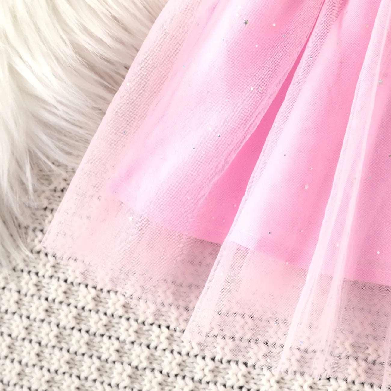 Sweet Multi-layered Cotton Chinlon Dress Set - Baby Girl - Novo Kids