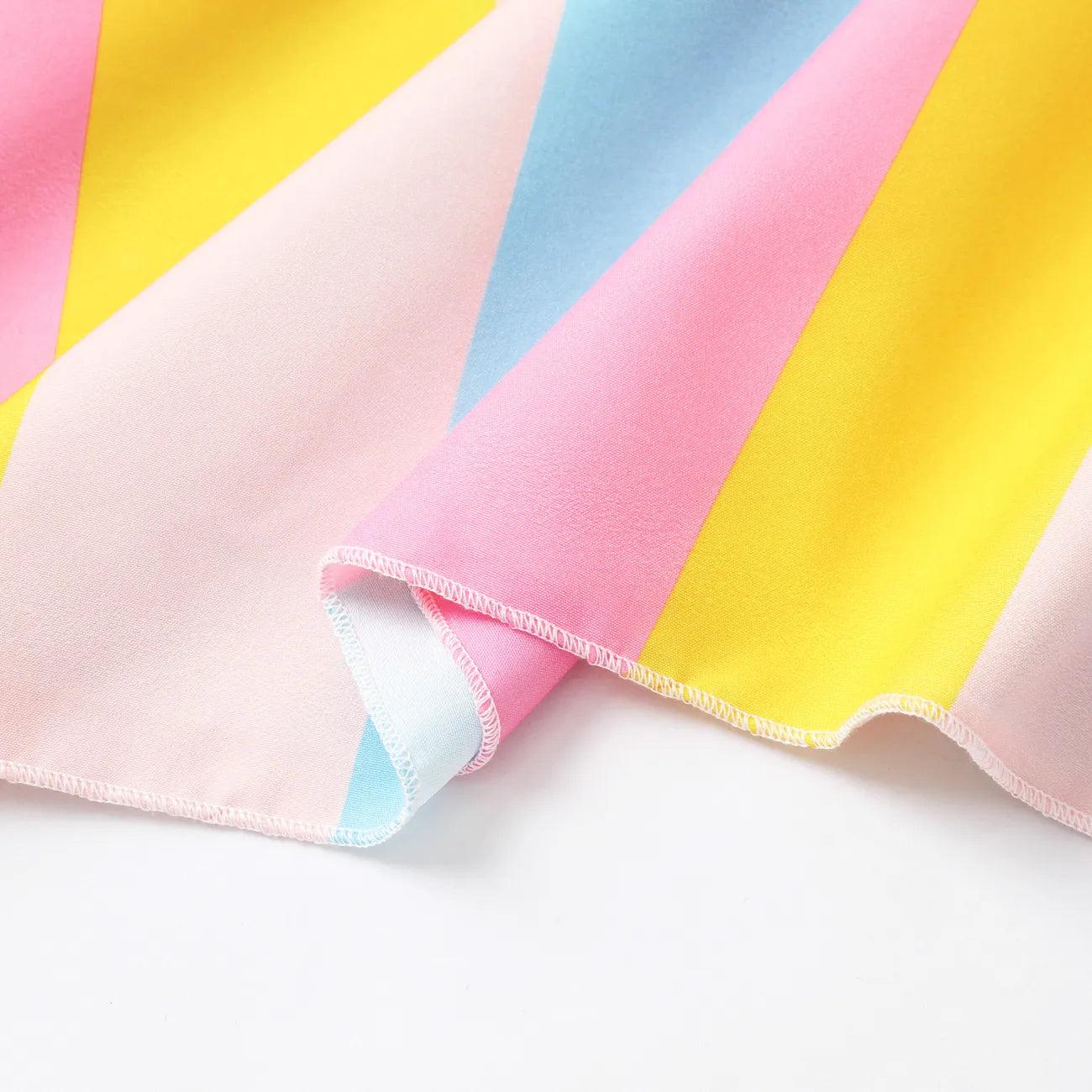 Rainbow Pleated Dress - Kids Girl - Novo Kids