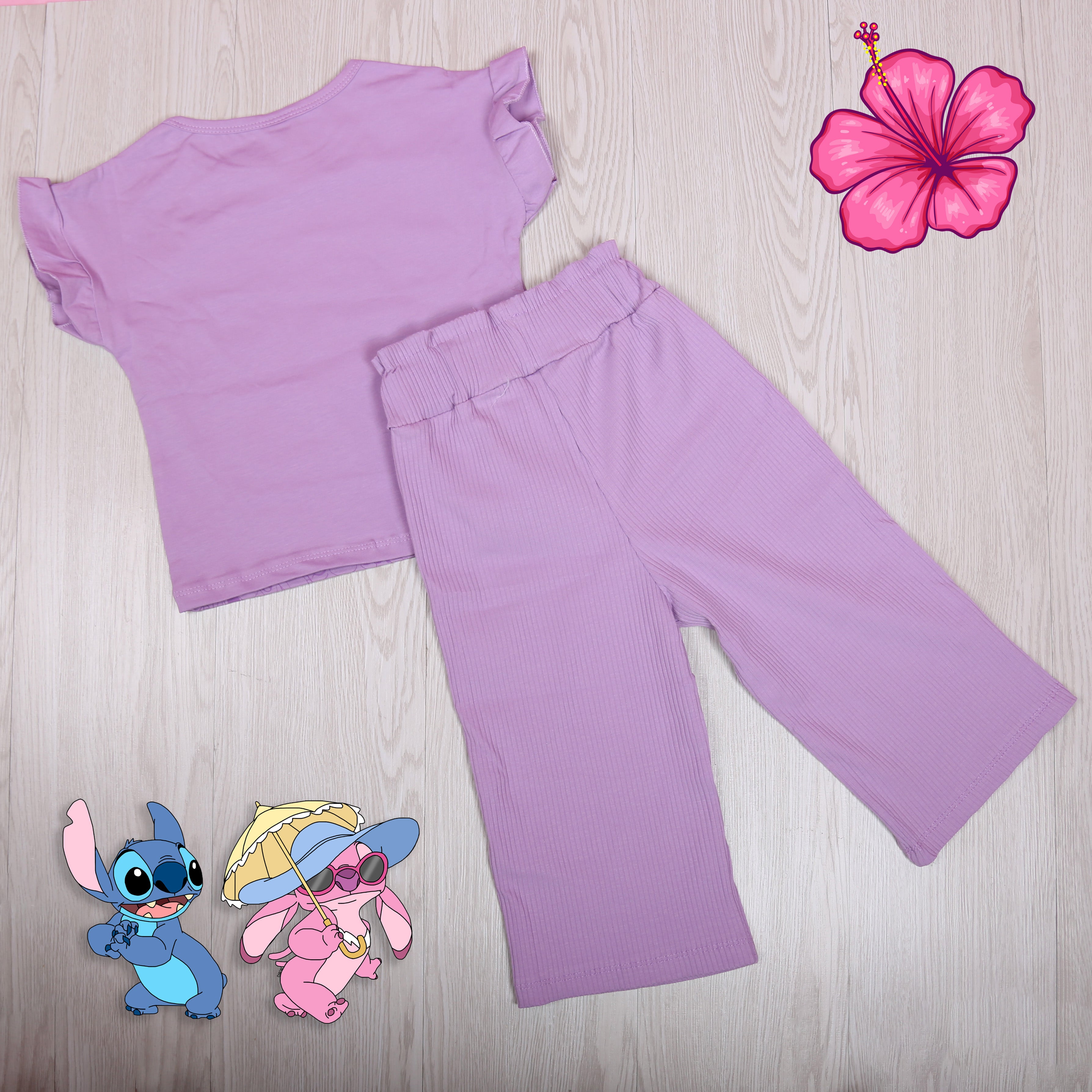 Angel & Stitch “Tropical Cuties” Girls Outfit Set - Kids Girls (2PCs)