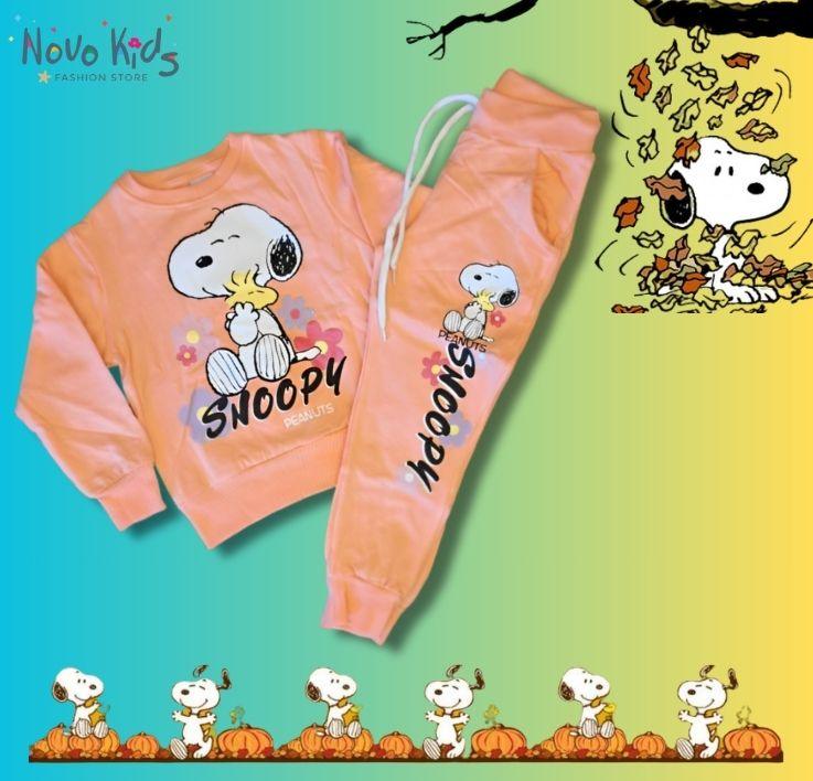 Snoopy Kids Girls High-Quality Cotton Set -Kids Girls (2Pcs) - Novo Kids