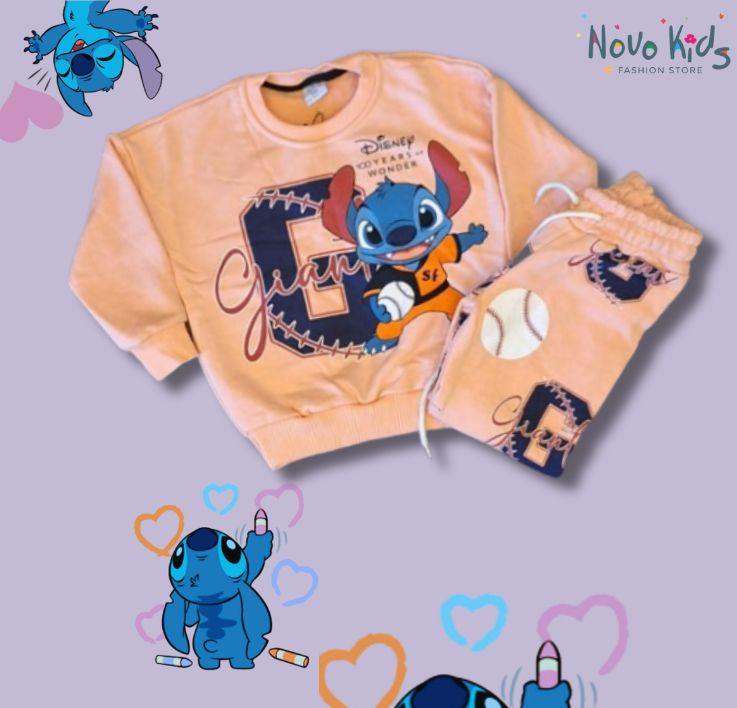 Grand Stitch Kids Girls High-Quality Cotton Set -Kids Girls (2Pcs) - Novo Kids