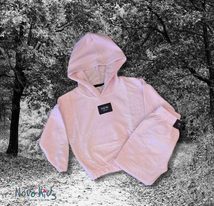 New Kids Girls High-Quality Cotton Hooded Set - Kids Girls (2PCs) - Novo Kids