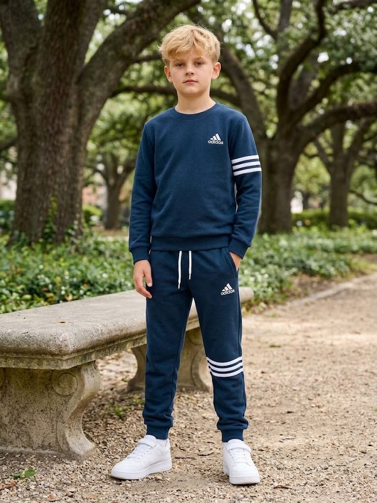 Classic Athletic 2-Piece Tracksuit Autumn Set– Kids Boys (Ages 6 to13)