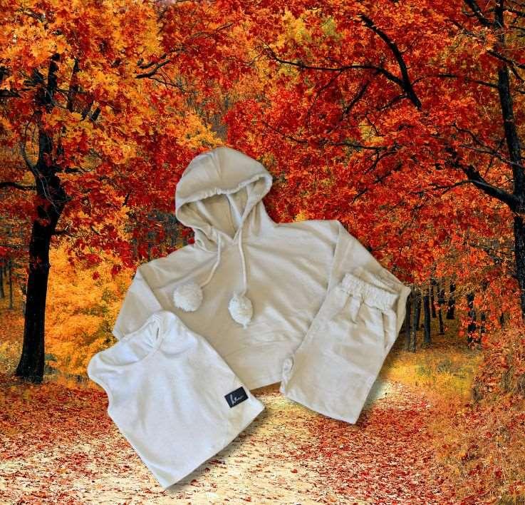 Hooded High quality Cotton Pullover, Shirt & Pants Sets - Kids girls (3 Pcs) - Novo Kids