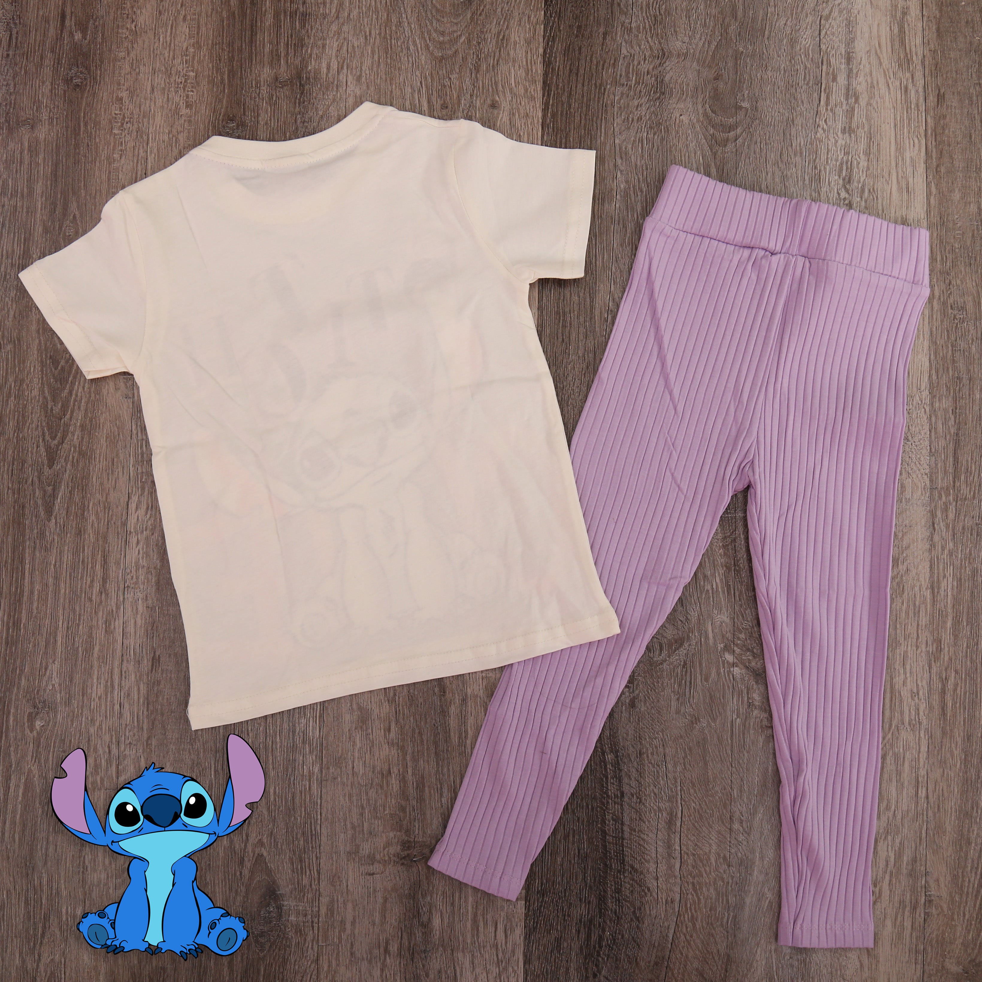 Stitch “Cute Vibes” Girls Outfit Set - Kids Girls (2PCs)