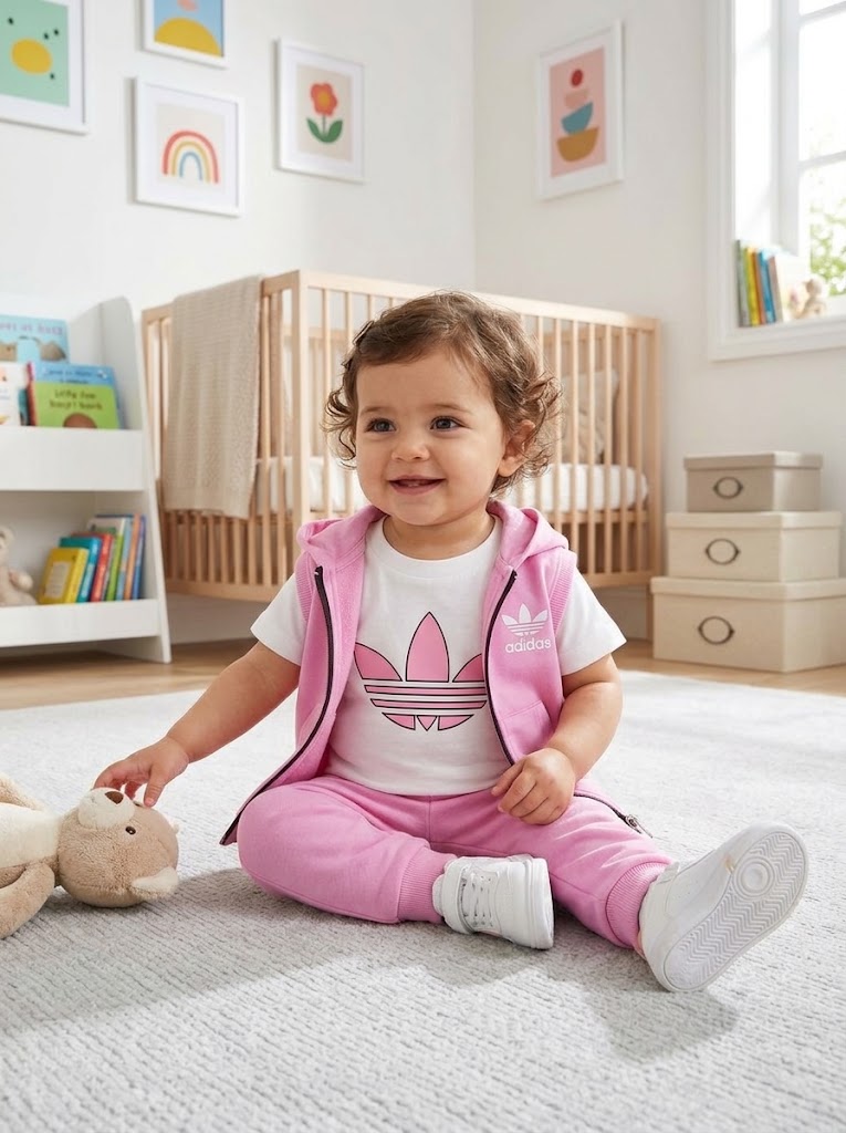 Baby Girls' Adidas Trefoil 3-Piece Hooded Set - Baby Girls (6 to 24M)