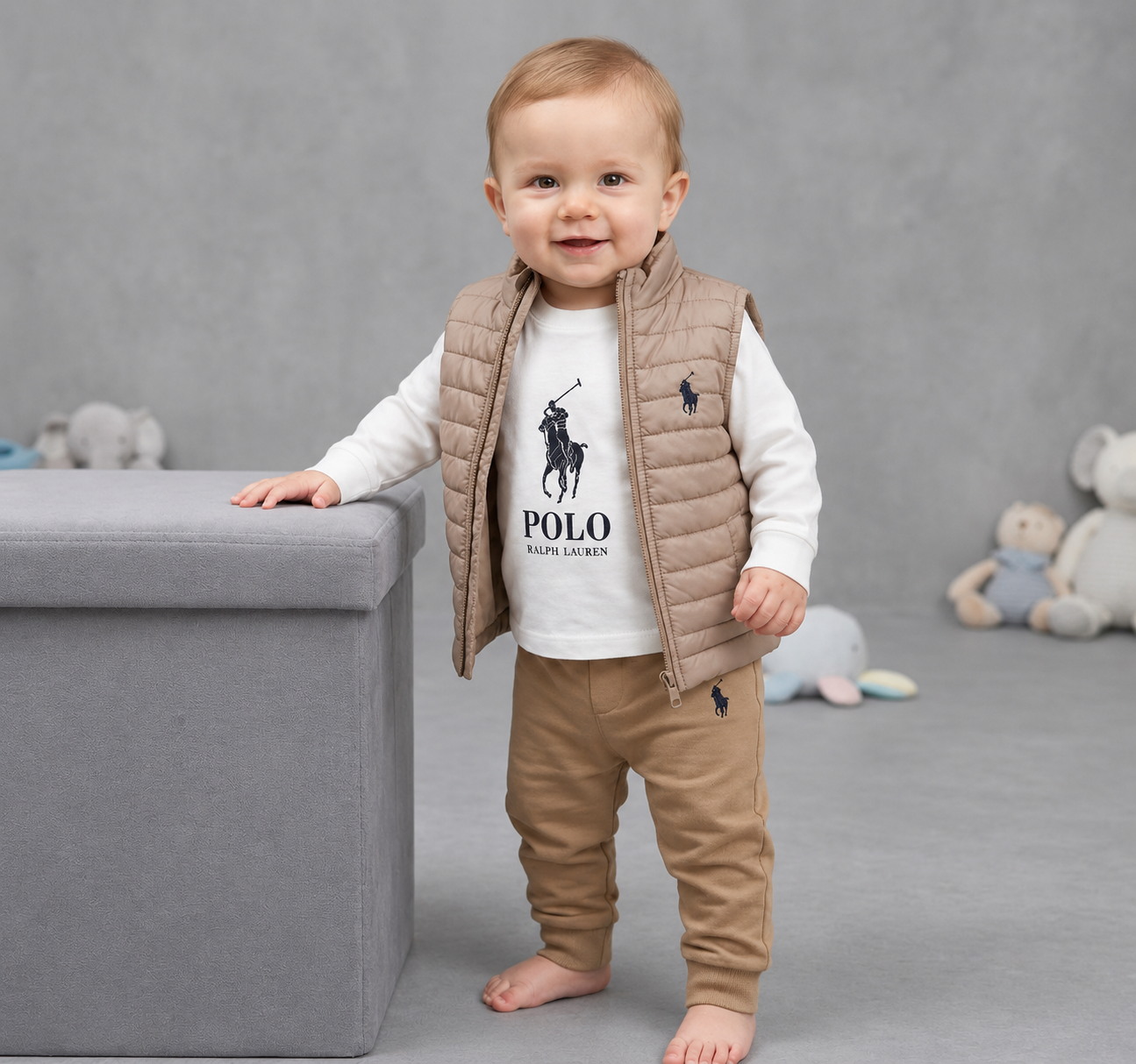 Polo Ralph Lauren Baby Boy 3-Piece Set  (Premium Quality)- Baby Boys (Ages 6 to 36M)