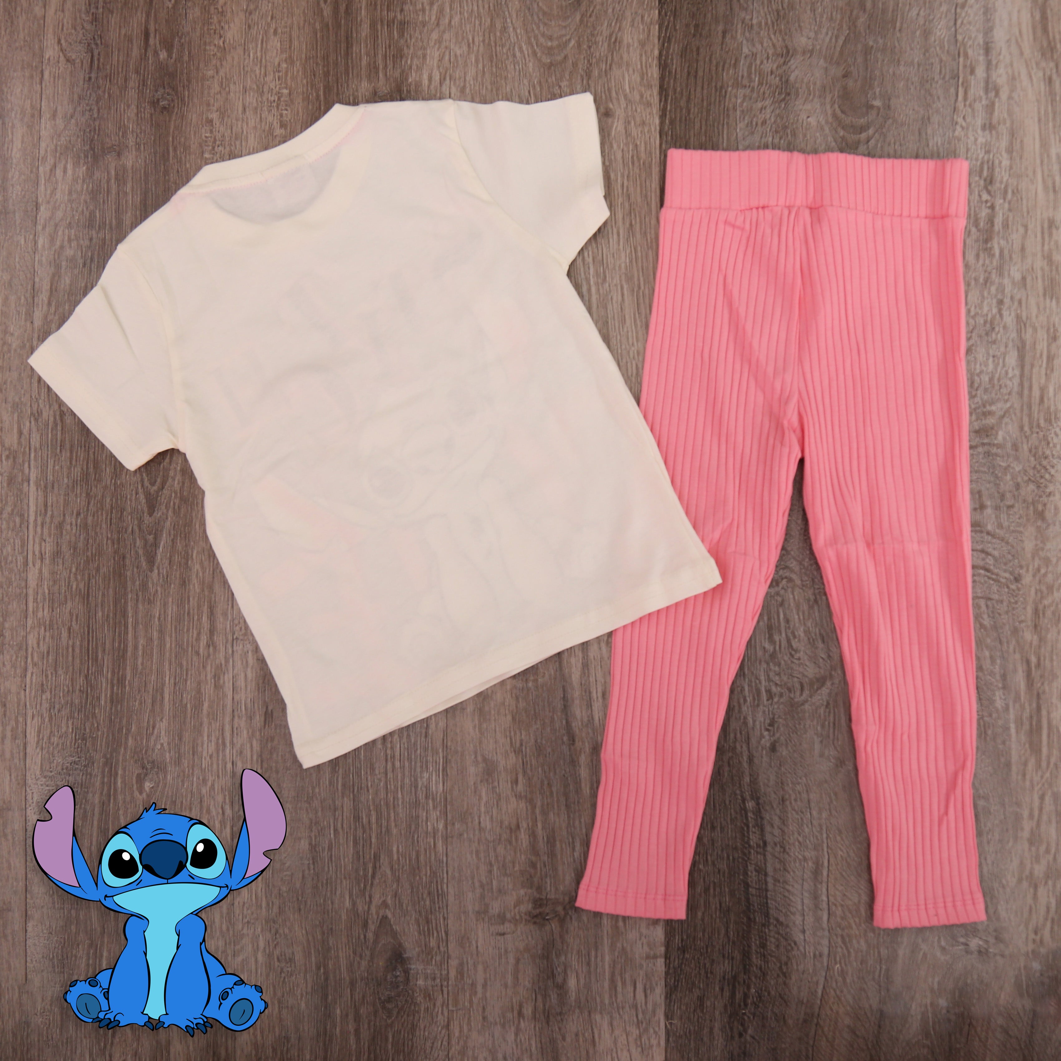 Stitch “Cute Vibes” Girls Outfit Set - Kids Girls (2PCs)