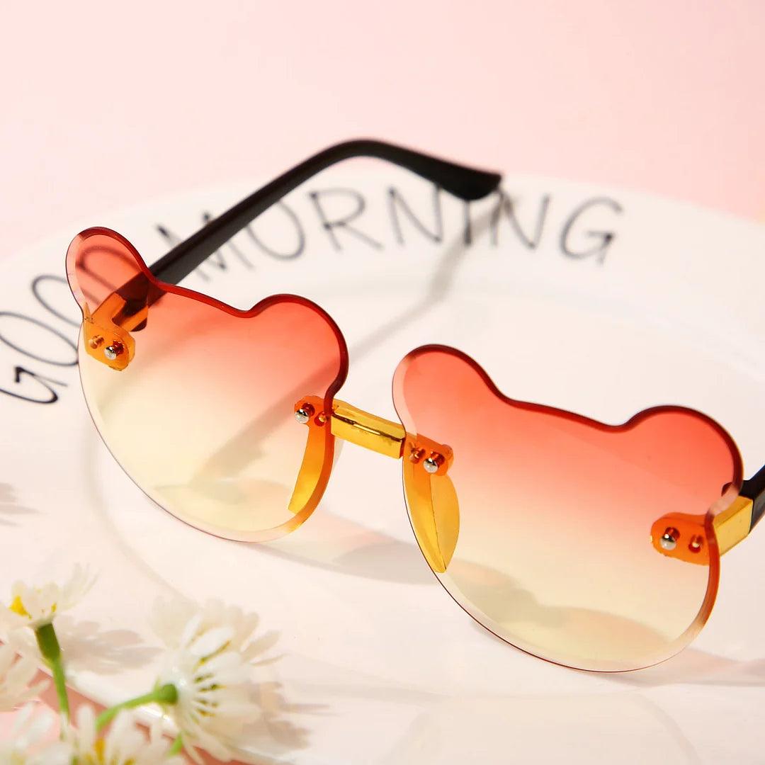 Baby / Toddler / Kid Cartoon Cat Ears Rimless Decorative Glasses (With Glasses Case) - Novo Kids