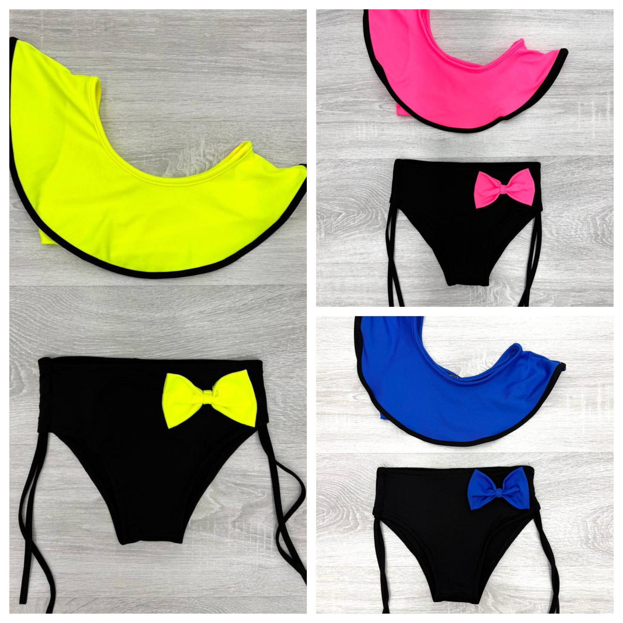 Girls’ Ruffle Bow Bikini Set – 2-Piece Swimwear - Kids Girl